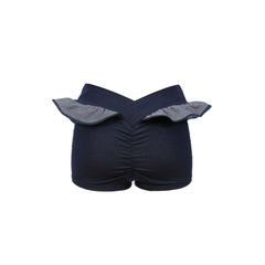 Denim Frilled Shorts
