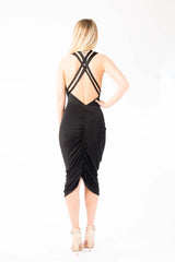 black dress, multiway dress, 